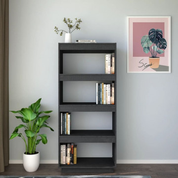 Bibliotecă/Separator cameră, 60x35x135 cm, lemn masiv de pin - Img 3