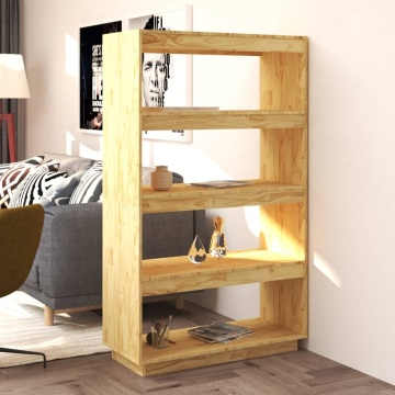 Bibliotecă/Separator cameră, 80x35x135 cm, lemn masiv pin - Img 1