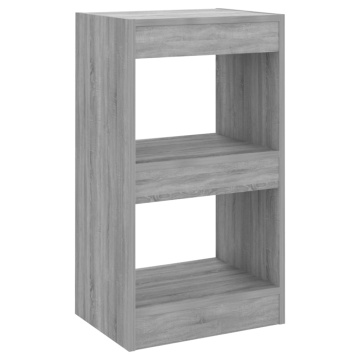 Bibliotecă/Separator cameră, gri sonoma, 40x30x72 cm - Img 2