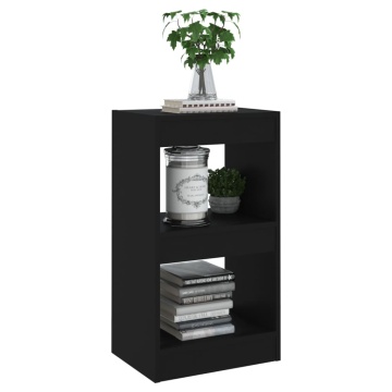 Bibliotecă/Separator cameră, negru, 40x30x72 cm - Img 5