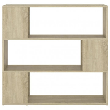 Bibliotecă/Separator cameră, stejar sonoma, 100x24x94 cm - Img 8