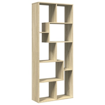 Bibliotecă/separator cameră stejar sonoma 67x25x161,5 cm lemn - Img 6