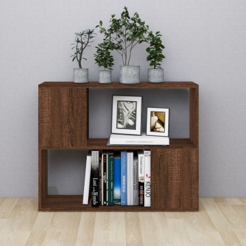 Bibliotecă/Separator de cameră, stejar maro, 80x24x63 cm - Img 3