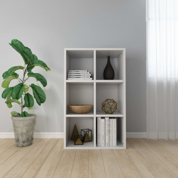 Bibliotecă/Servantă, alb, 66x30x97,8 cm, PAL - Img 1