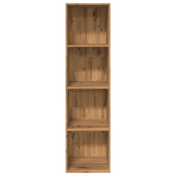 Bibliotecă, stejar artizanal, 40x30x152 cm, lemn prelucrat - Img 4