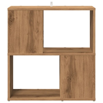 Bibliotecă, stejar artizanal, 60x24x63 cm, lemn prelucrat - Img 4