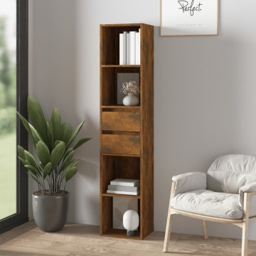 Bibliotecă, stejar fumuriu, 36x30x171 cm, lemn prelucrat - Img 1