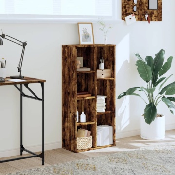 Bibliotecă, stejar fumuriu, 50x25x105 cm, lemn prelucrat - Img 3