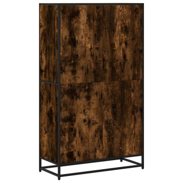 Bibliotecă, stejar fumuriu, 80,5x35x139 cm, lemn prelucrat - Img 5