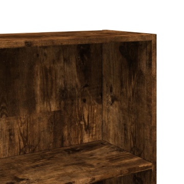 Bibliotecă, stejar fumuriu, 80x24x143 cm, lemn prelucrat - Img 6