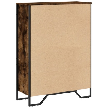 Bibliotecă, stejar fumuriu, 80x31x106 cm, lemn prelucrat - Img 5