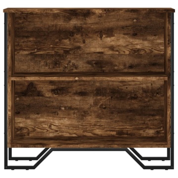 Bibliotecă, stejar fumuriu, 80x31x74,5 cm, lemn prelucrat - Img 4