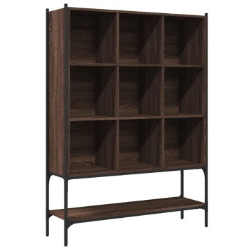 Bibliotecă, stejar maro, 102x30x141,5 cm, lemn prelucrat - Img 2
