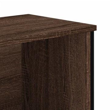 Bibliotecă, stejar maro, 50x31x106 cm, lemn prelucrat - Img 6