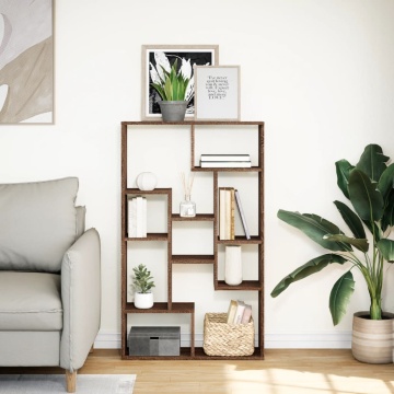 Bibliotecă, stejar maro, 72x20x120 cm, lemn prelucrat - Img 3