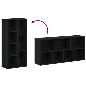 Bibliotecă, stejar negru, 50x25x104 cm, lemn prelucrat - Img 7