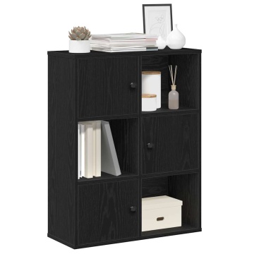Bibliotecă Stejar negru 60x24x76,5 cm Lemn prelucrat - Img 1