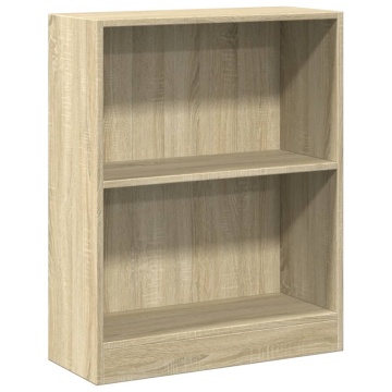 Bibliotecă, stejar sonoma, 60x24x76 cm, lemn compozit - Img 2