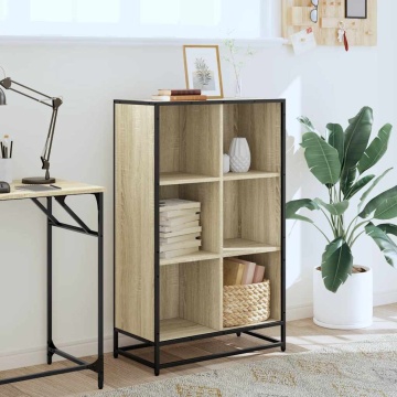 Bibliotecă, stejar Sonoma, 65,5x33x107,5 cm, PAL - Img 3