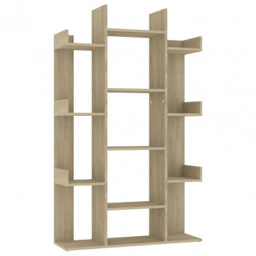 Bibliotecă, stejar sonoma, 86x25,5x140 cm, PAL - Img 2