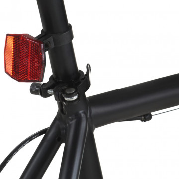 Bicicletă cu angrenaj fix, negru, 700c, 59 cm - Img 5