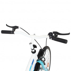 Bicicletă pentru copii, albastru și alb, 24 inci - Img 6