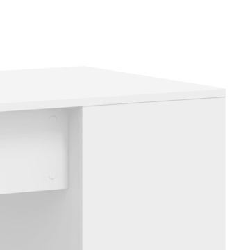 Birou, alb, 102x50x75 cm, lemn prelucrat - Img 6