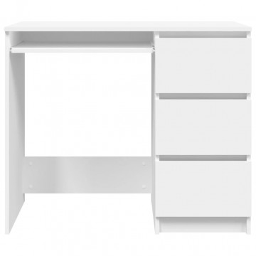 Birou, alb, 90 x 45 x 76 cm, PAL - Img 8