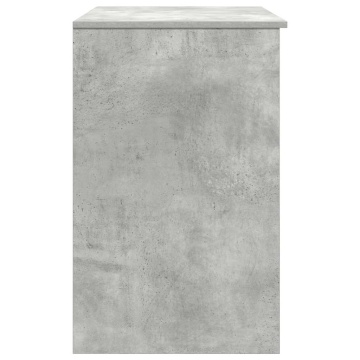 Birou Beton Gri 86x49x76 cm Lemn prelucrat - Img 6