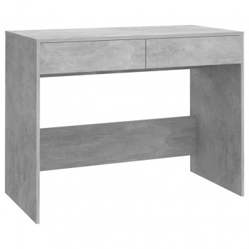 Birou, gri beton, 101 x 50 x 76,5 cm, PAL - Img 2