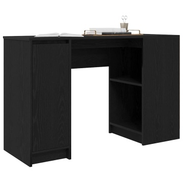 Birou Stejar negru 120x42x76 cm Lemn prelucrat - Img 4