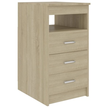 Birou, stejar Sonoma, 140 x 50 x 76 cm, lemn prelucrat - Img 6