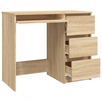 Birou, stejar Sonoma, 90 x 45 x 76 cm, PAL - Img 4