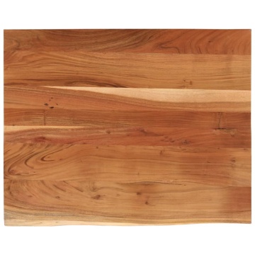 Blat birou 90x80x2,5 cm dreptunghiular lemn acacia margine vie - Img 2