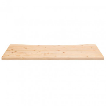 Blat de birou, 100x60x2,5 cm, lemn masiv de pin - Img 3