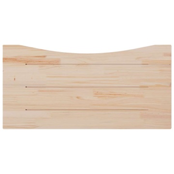Blat de birou, alb, 110x55x2,5 cm, lemn masiv de pin - Img 4