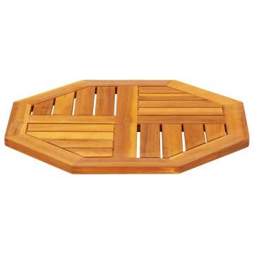 Blat de masă, 50x50x2 cm, octogonal, lemn masiv acacia - Img 8