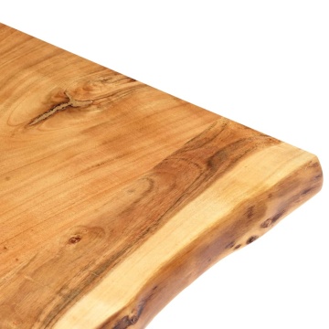 Blat de masă, 60x(50-60)x3,8 cm, lemn masiv de acacia - Img 3