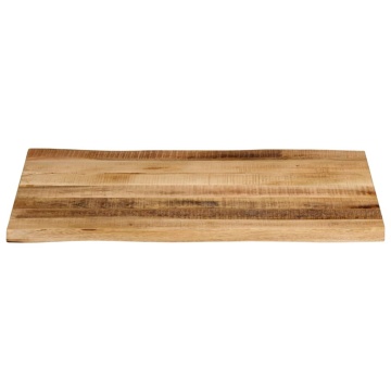 Blat de masă contur natural 80x60x2,5 cm lemn masiv mango brut - Img 3