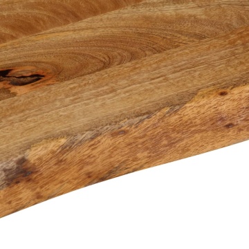 Blat de masă contur organic 50x20x2,5 cm lemn masiv de mango - Img 6