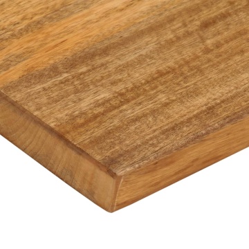 Blat de masă contur organic 50x20x3,8 cm lemn masiv de mango - Img 5