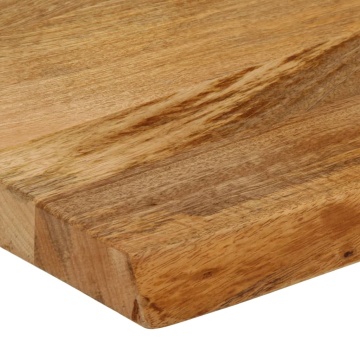 Blat de masă contur organic 90x20x2,5 cm lemn masiv de mango - Img 5