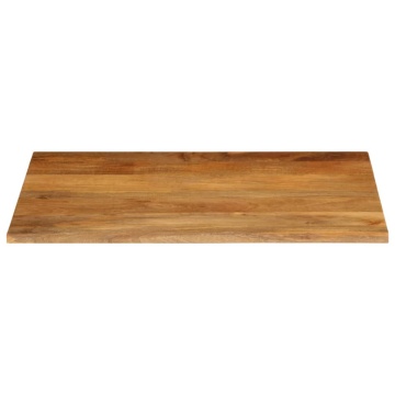 Blat de masă contur organic 90x80x2,5 cm lemn masiv de mango - Img 3