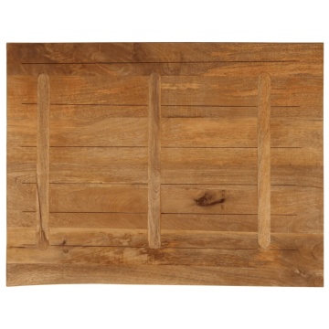 Blat de masă contur organic 90x80x2,5 cm lemn masiv de mango - Img 8