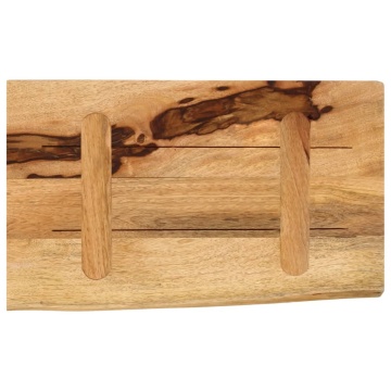 Blat de masă margine naturală, 40x20x3,8 cm, lemn masiv mango - Img 8