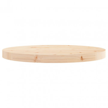 Blat de masă rotund, Ø50x3 cm, lemn masiv de pin - Img 3