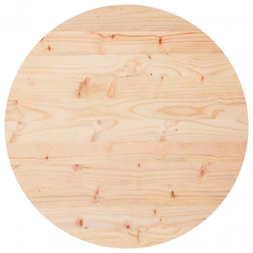Blat de masă rotund, Ø60x3 cm, lemn masiv de pin - Img 2