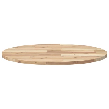 Blat de masă rotund, Ø70x2 cm, lemn masiv de acacia - Img 4