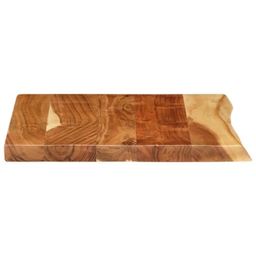 Blat lavoar de baie, 58x52x3,8 cm, lemn masiv de acacia - Img 4