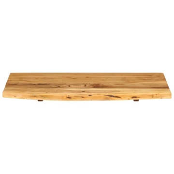 Blat lavoar de baie, 80x52x2,5 cm, lemn masiv de acacia - Img 3